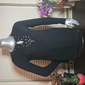 EUC Jones New York Signature Keyhole Top - Size S